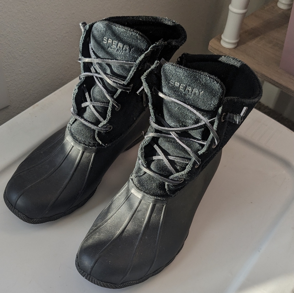 Sperry Charcoal Winter & Rain Boots